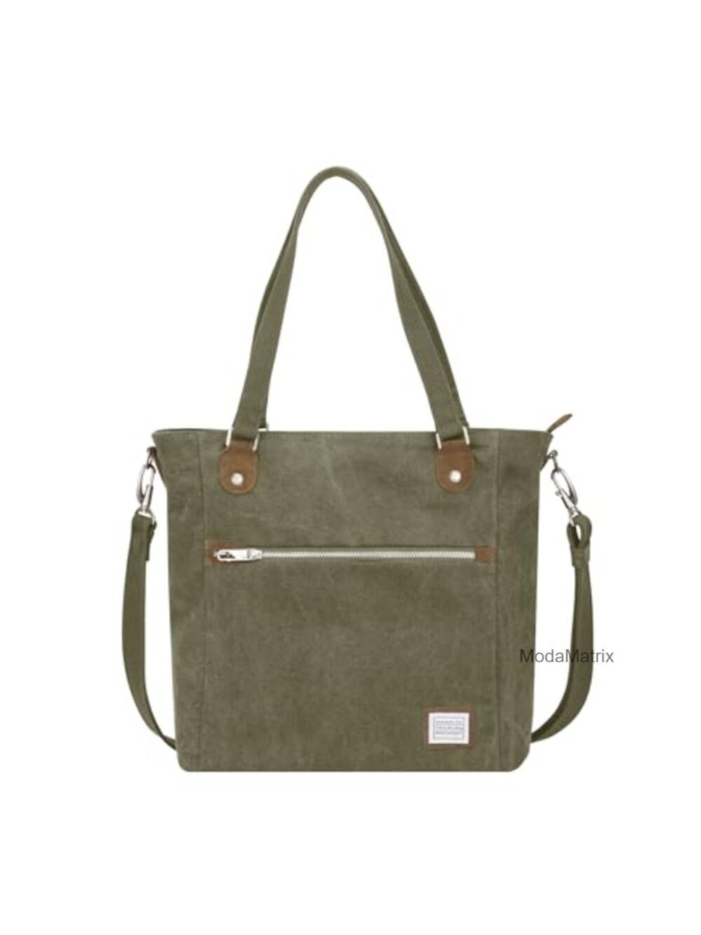 Travelon Anti-Theft Heritage Tote Bag Cotton Canvas Crossbody